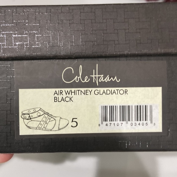 Cole Haan Nike Air Whitney Gladiator sandals 5 w/ gold grommets & buckles - Picture 12 of 12